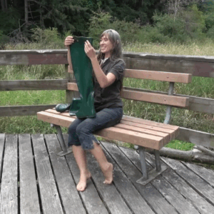 katherine in Farming Boots