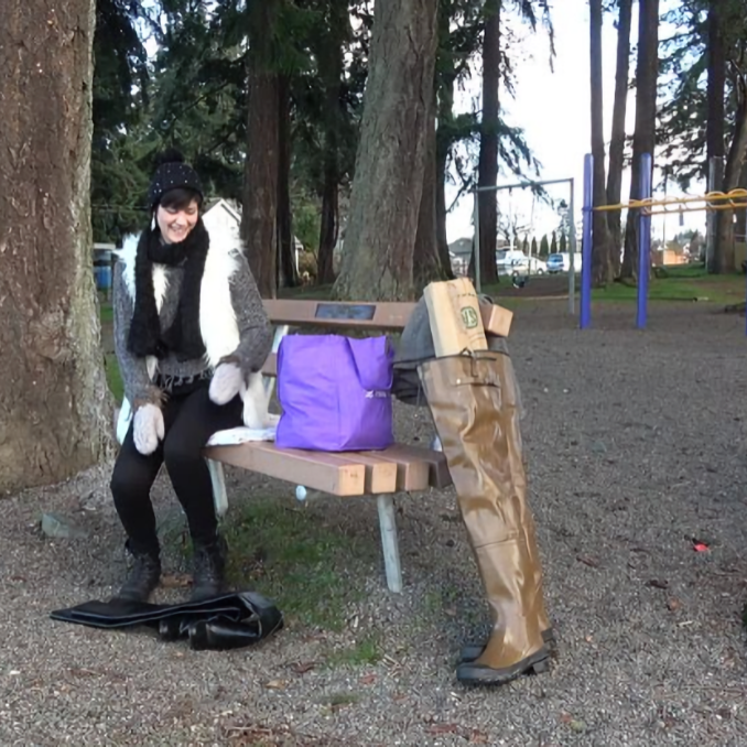 Tina in Thigh High Leather Boots